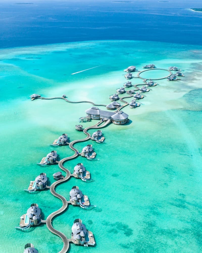 Maldives water villas
